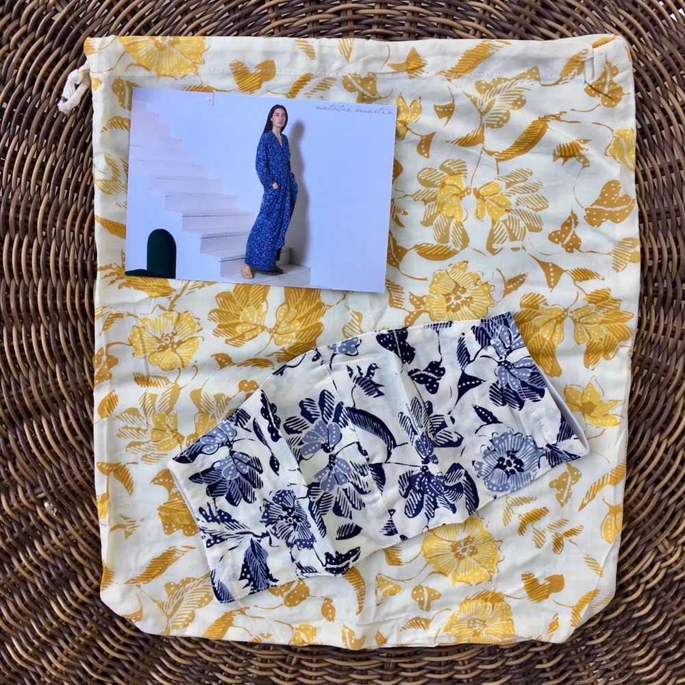 Natalie Martin Pouch and Face Mask in Wildflower